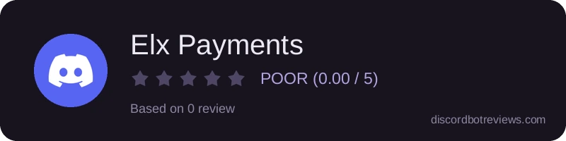 Rating widget preview for Elx Payments