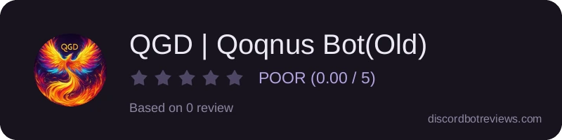 Rating widget preview for QGD | Qoqnus Bot(Old)