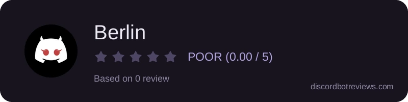 Rating widget preview for Berlin