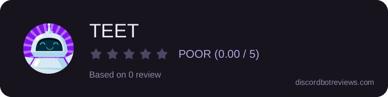 Rating widget preview for TEET