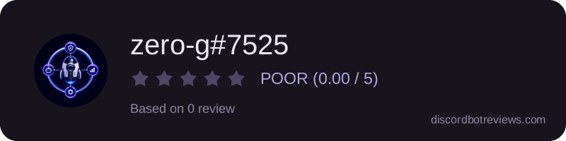 Rating widget preview for zero-g#7525