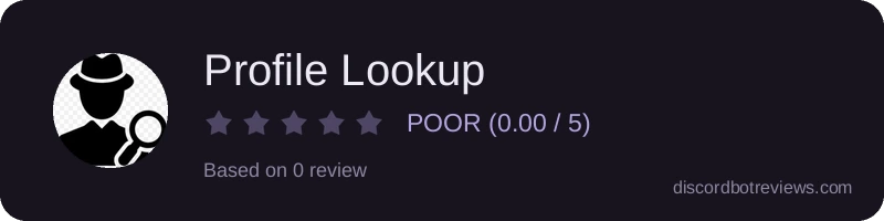 Rating banner for Profile Lookup