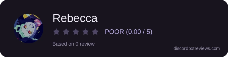Rating widget preview for Rebecca