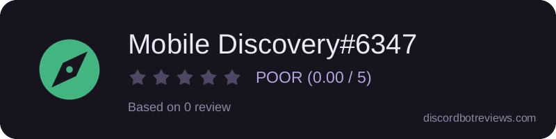 Rating widget preview for Mobile Discovery#6347