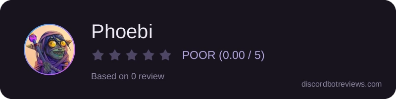 Rating widget preview for Phoebi