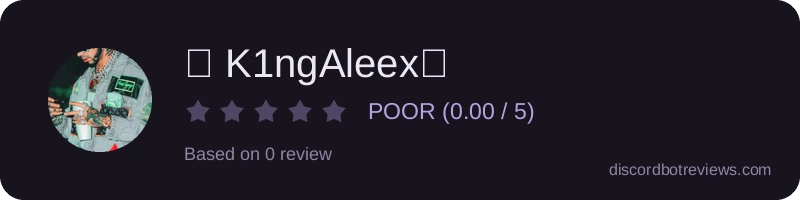 Rating widget preview for 🔥 K1ngAleex☠