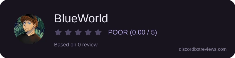 Rating widget preview for BlueWorld
