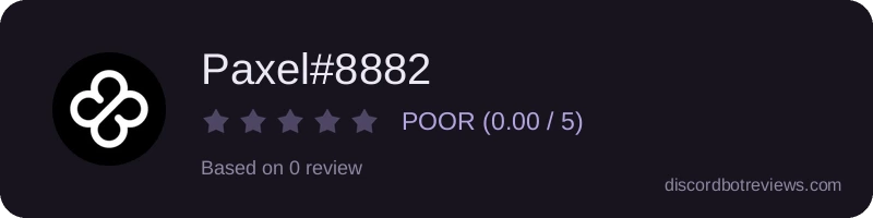 Rating widget preview for Paxel#8882