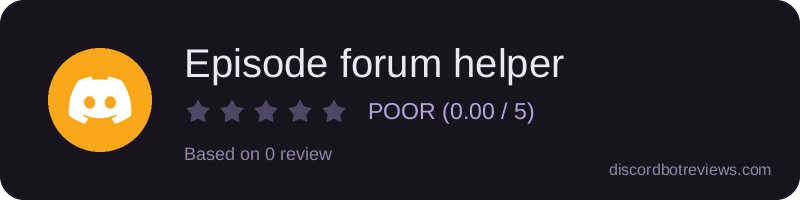Rating widget preview for Episode forum helper 