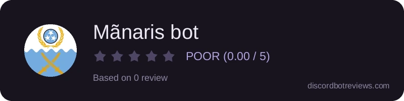 Rating widget preview for Mãnaris bot