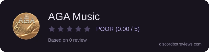 Rating banner for AGA Music