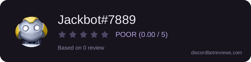 Rating widget preview for Jackbot#7889