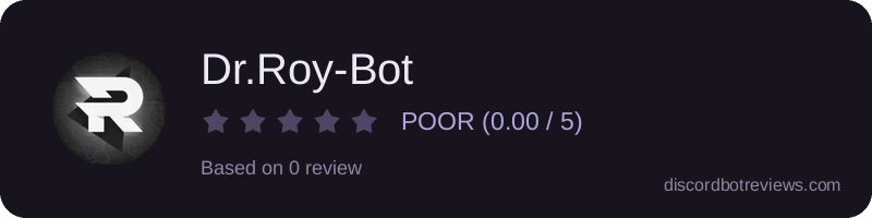 Rating widget preview for Dr.Roy-Bot