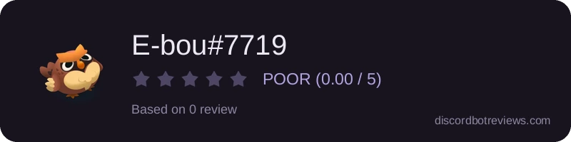 Rating widget preview for E-bou#7719