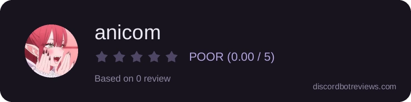 Rating banner for anicom