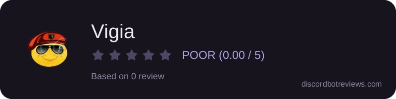 Rating widget preview for Vigia