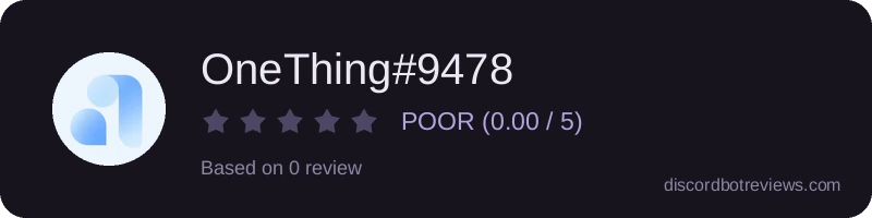 Rating widget preview for OneThing#9478