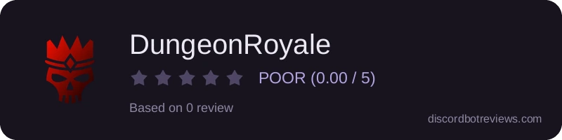 Rating widget preview for DungeonRoyale