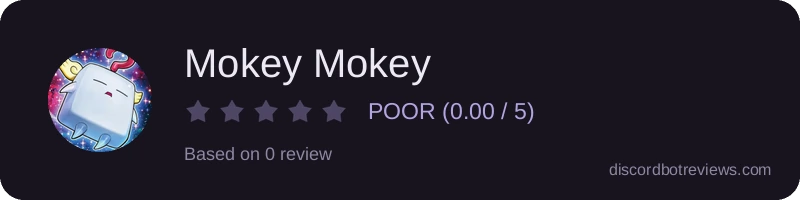 Rating widget preview for Mokey Mokey
