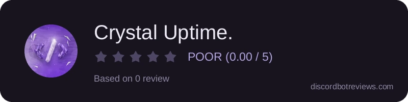 Rating widget preview for Crystal Uptime.