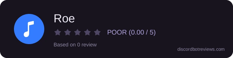Rating widget preview for Roe