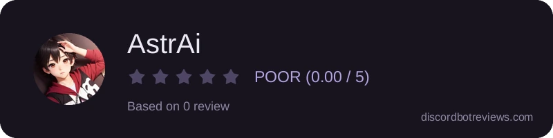 Rating widget preview for AstrAi