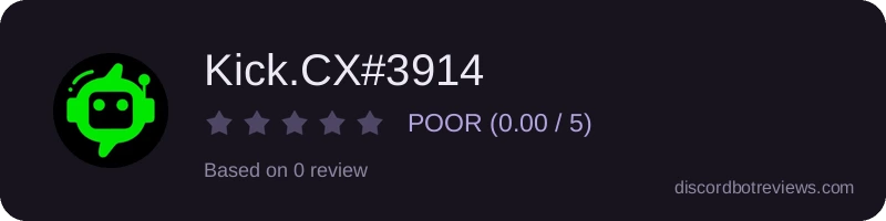 Rating widget preview for Kick.CX#3914