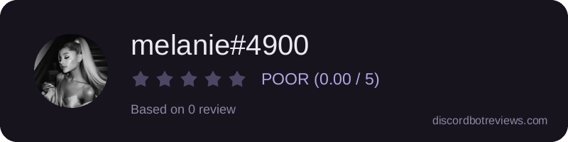 Rating widget preview for melanie#4900