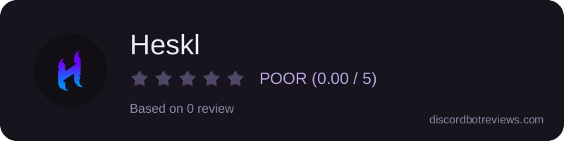 Rating widget preview for Heskl