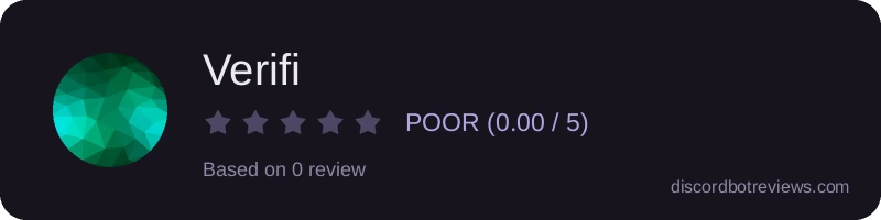 Rating widget preview for Verifi