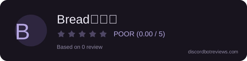 Rating widget preview for Bread🍞🍞🍞