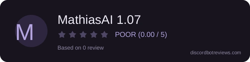 Rating widget preview for MathiasAI 1.07