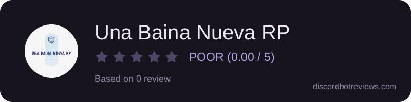 Rating widget preview for Una Baina Nueva RP