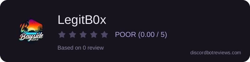 Rating widget preview for LegitB0x