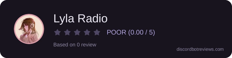 Rating widget preview for Lyla Radio