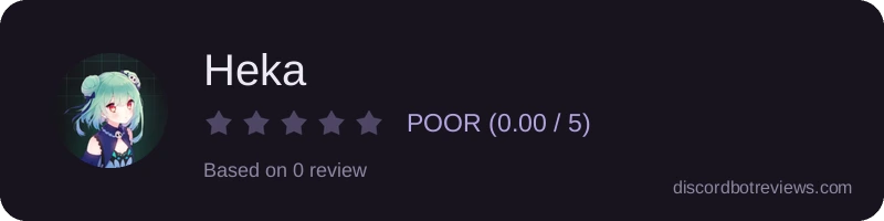 Rating widget preview for Heka