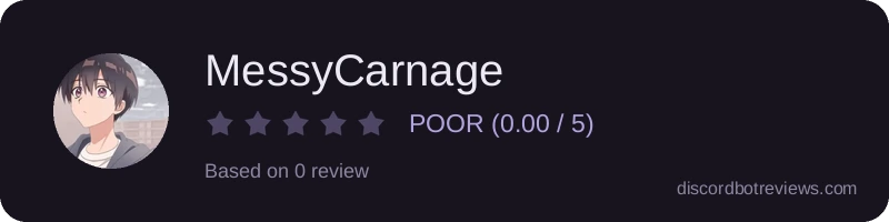 Rating banner for MessyCarnage