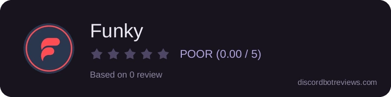Rating widget preview for Funky