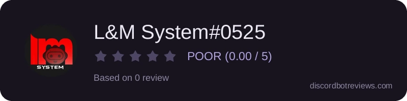 Rating widget preview for L&M System#0525