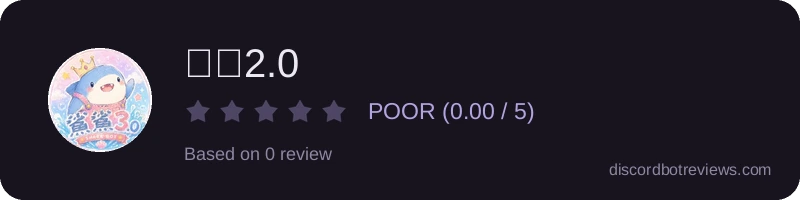 Rating widget preview for 鯊鯊2.0