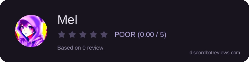 Rating widget preview for Mel