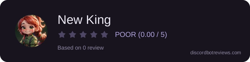 Rating widget preview for New King