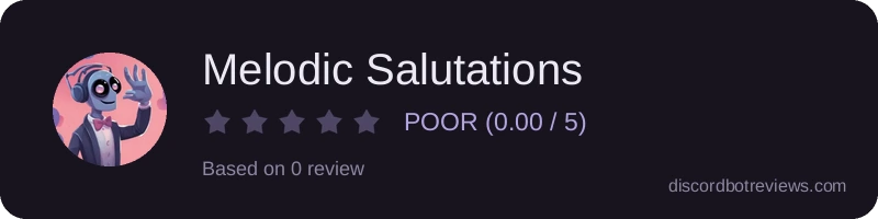 Rating widget preview for Melodic Salutations