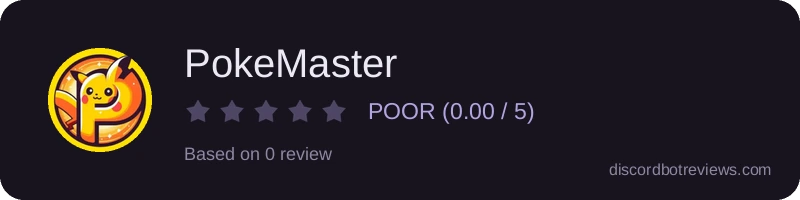 Rating widget preview for PokeMaster