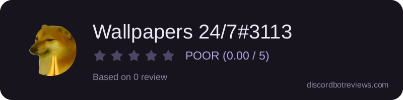 Rating widget preview for Wallpapers 24/7#3113