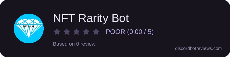 Rating widget preview for NFT Rarity Bot
