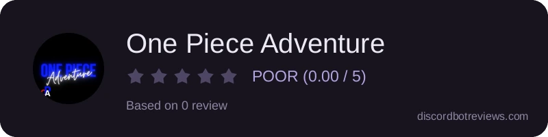 Rating widget preview for One Piece Adventure