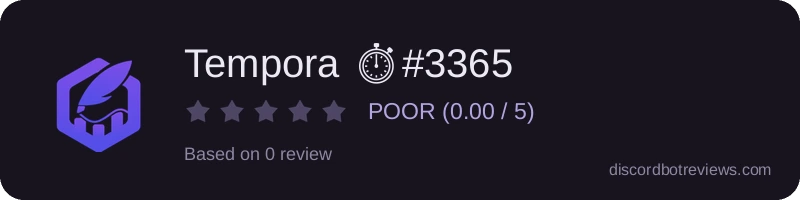 Rating widget preview for Tempora ⏱#3365