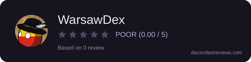 Rating widget preview for WarsawDex