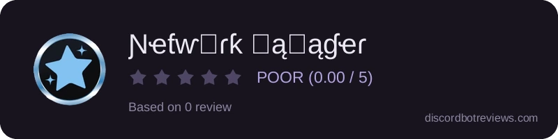 Rating widget preview for Ɲҽƭⱳօɾƙ Ɱąղąɠҽɾ